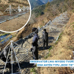 The LWA-Niyodo observatory consists of eight "bow-tie" antennas