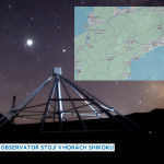 The observatory is located in the Shikoku mountains